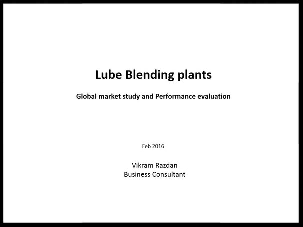 Lube Blending Plants
